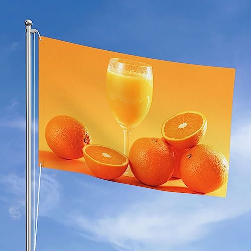 Drapeau de jus d'orange double face résistant aux intempéries extérieures - 2