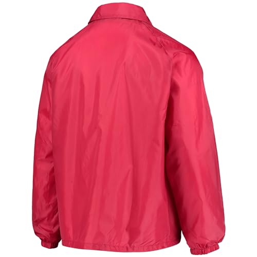 Image of Men's Royal Buffalo Bills Coaches Classic Raglan Full-Snap Windbreaker Jacket
