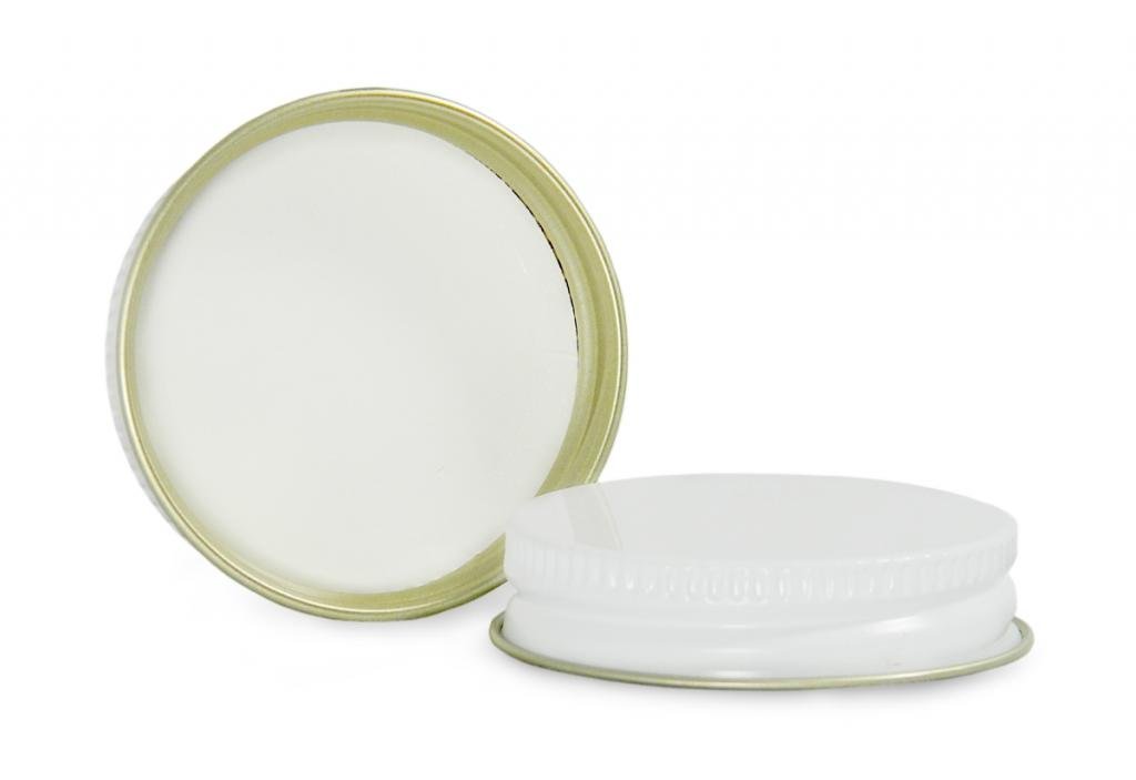 Qorpak CAP-05018 White Metal Cap with Pulp/PE Liner, 33-400 Neck Finish (Case of 576)
