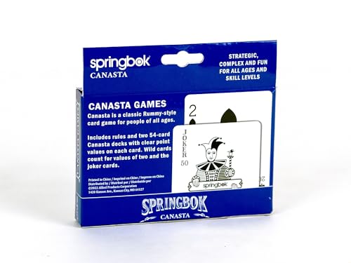 Canasta Springbok Standard Index Juego de Cartas miniatura 2
