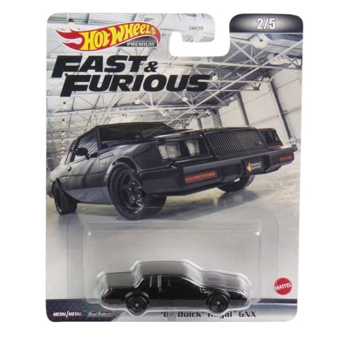 Hot Wheels Fast and Furious - Modelo de coche '87 Buick Regal GNX 1987 – escala 1/64, longitud 7 cm, HCP16