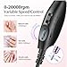 COSLUS Electric Nail Drill File Professional: for Acrylic Gel Dip Powder Nails Portable Nail Machine Kit Manicure Pedicure Tools Polishing Set with Nail Drill Bits Sanding Bands