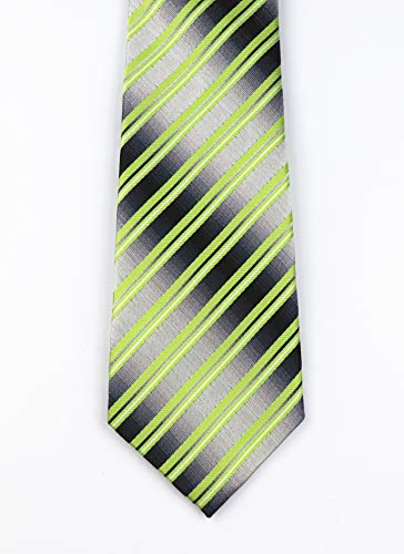 Image of Elfeves Men's Modern Striped Patterned Formal Ties College Daily Woven Neckties