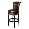 Maven lane bar stool adjustable swivel kitchen counter stools 31 inch dark walnut  urban country home decor