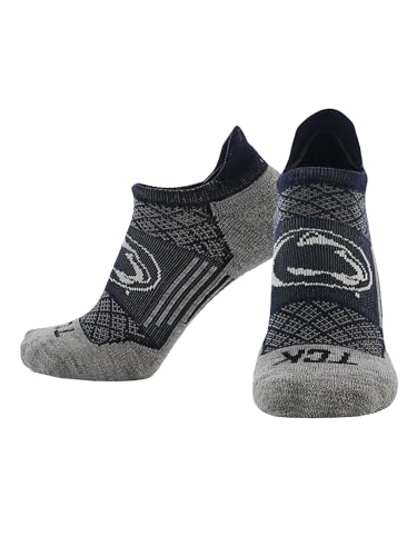 Penn State Nittany Lions No Show Tab Socks | Performance Running Golf Ankle Socks | NCAA Licensed Fan Gear (Medium)