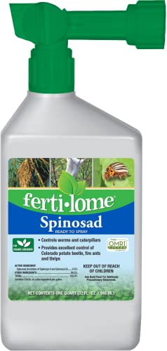 Fertilome (16064) Spinosad Insecticide Ready to Spray Spinosad Bagworm Tent Caterpiller & Chewing Insect Killer OMRI Listed (32 oz.)