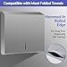 Wall Mounted 250 C Fold/300 Multifold Towels Capacity Paper Towel Dispenser & 2 Roll Stainless Steel Commercial Toilet Paper Dispenser Bundle