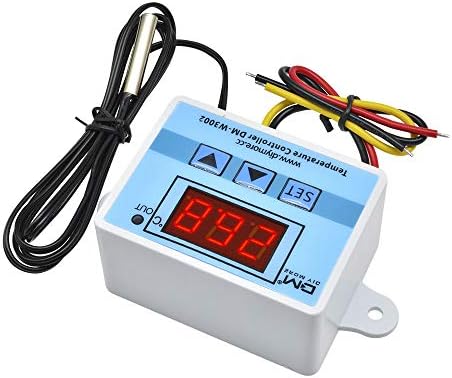 Diymore Cyfrowy regulator temperatury, W3002 mikrokomputer termostat kontroler moduł przełącznika AC 110 V - 220 V