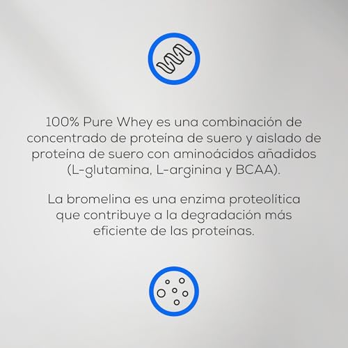 Miniatura 4 de Biotechusa 100 Pure Whey Proteína En Polvo Con Bcaa Y Glutamina Sin Gluten, Sin Aceite De Palma, 1 Kg, Vainilla Bourbon
