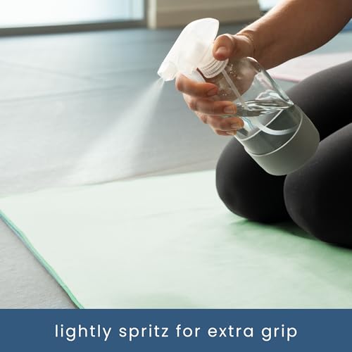S&T INC. Microfiber Yoga Mat Towel, Quick Dry Towel, Soft and Absorbent for Gym, Pilates, and Hot Yoga Mat, 1 Pack, 26.5 inches x 72 inches, Sage Green