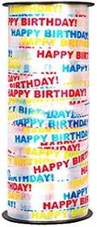 ULTNICE Happy Birthday Balloon Curling Ribbon Gift Wrap Ribbon Crimped Ribbon Roll 100Yd
