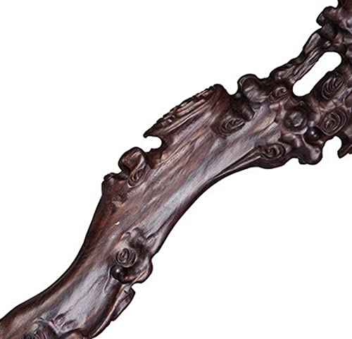 Drewniana laska z główką korzenia, ręcznie rzeźbione laski z naturalnego drewna dla mężczyzn i kobiet, prezent unisex dla seniorów, trwały i stylowy design