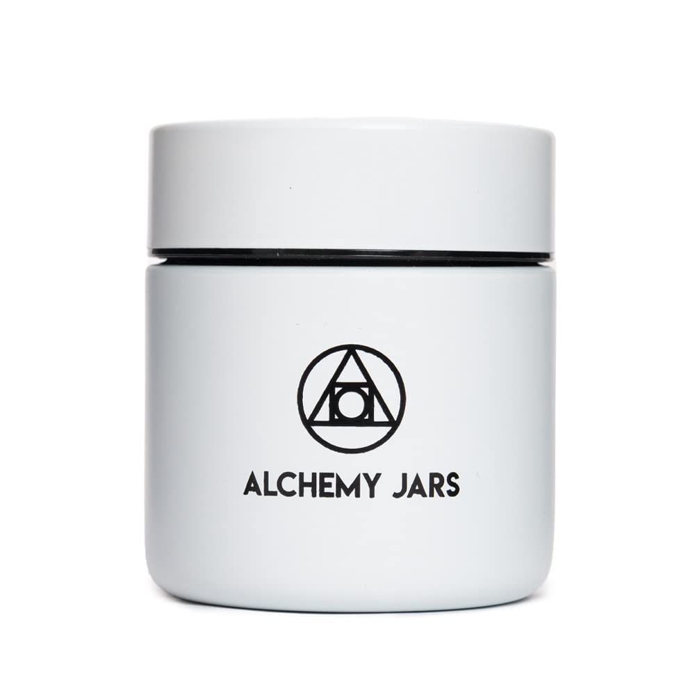 White Vacuum Insulated 50ml Concentrate Jar by Alchemy Jars