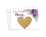 Pregnancy Scratch Off Card for Best Friend New Baby, Scratcher Card for Bestie, Promotion to Auntie Baby Announcement (Niece)