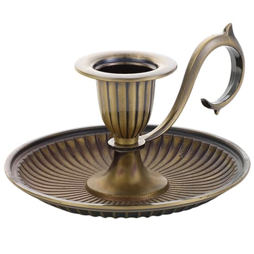 Bougeoir Vintage, bougeoir rétro, détenteurs de Chandeliers de Couleur en Laiton Ornement de réservoir de Chandelier Vintage de Couleur de Chandelier Vintage pour décoration intérieure, détenteurs de