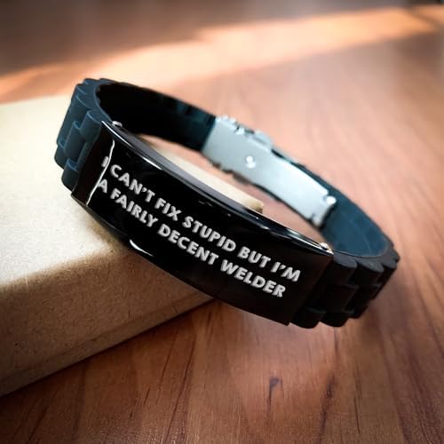 I'm a Fairly Decent Welder's Funny Gift, Glide lock Clasp Welder Accessories, Christmas Welder Jewelry, Welder Gifts for Him, Best Welder Accessories image 5