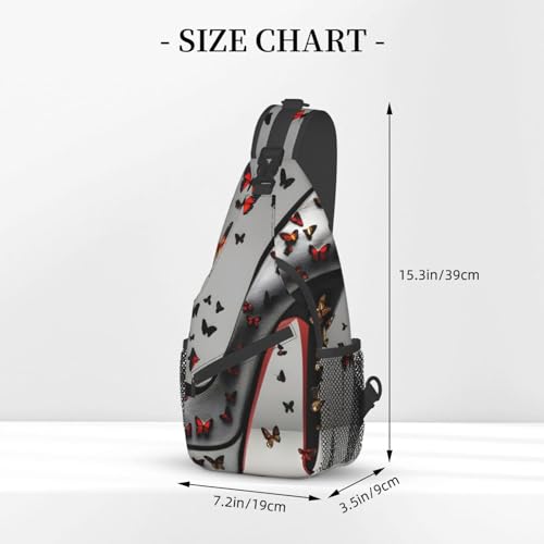 Mochila tipo Sling Butterfly High Heel para hiking miniatura 3