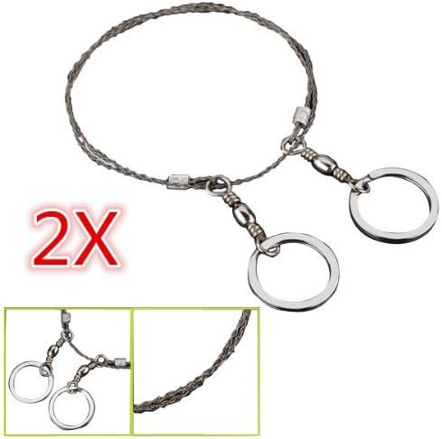 Price4you 2pcs Commando Wire Saw Bushcraft Survival Camping Forces Kit