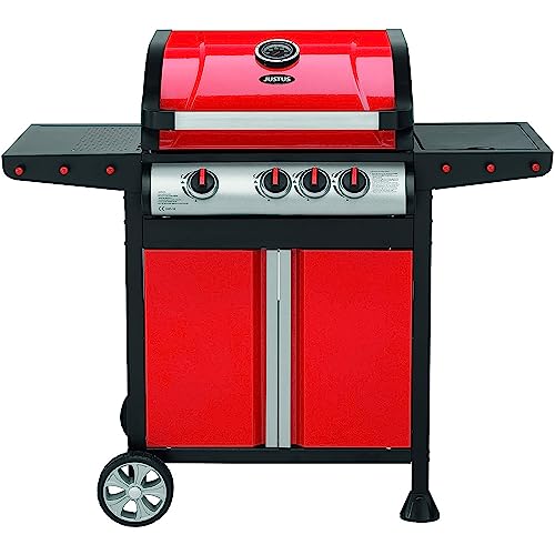 Justus-Gasgrill JUSTUS Gassgrill Genius, rot, 1 Seitenbrenner