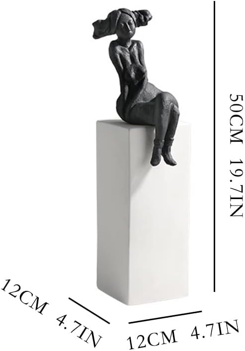 Miniatura 2 de Escultura de estatua de feng shui chino estilo moderno creativo sentado figura escultura decoración sala de estar hogar hotel decoración arte