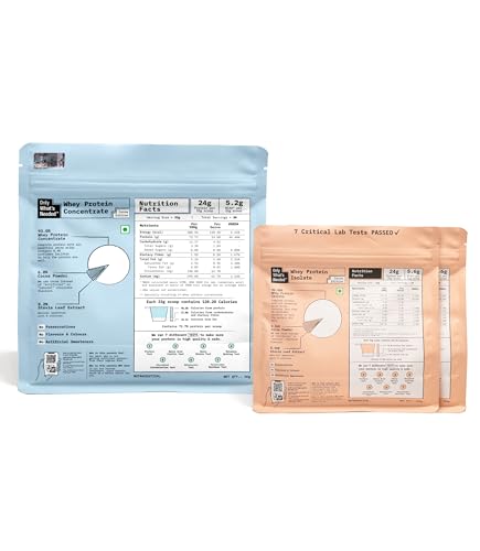 Image of ONLY WHAT'S NEEDED By Food Pharmer - OWN Cocoa Edition Pack | Whey Protein Concentrate 1kg + Isolate 500 gms x 2 | 24g Protein per Scoop | No Added Sugar,No Artificial Sweeteners | Lab Tested
