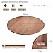 Wood Round Foldable Table Top Only Large Portable Tabletop for Desktop Transformation 47 51 55 59 63 71 inch 4-Fold Folding Round Table Top Extender Space Saving for Family Dinners(Light Walnut,55