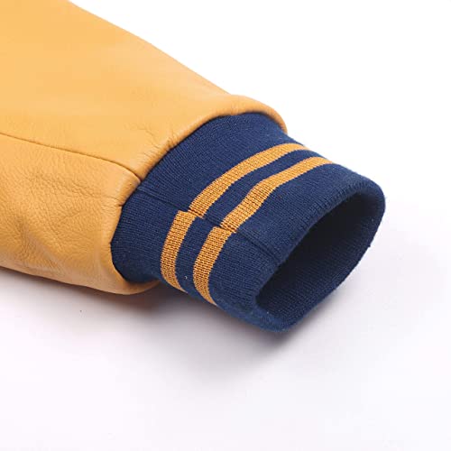 Image of Varsity Jacket Baseball Letterman Jacket- Wool and Leather Premium Quality Unisex Basketball Jacket