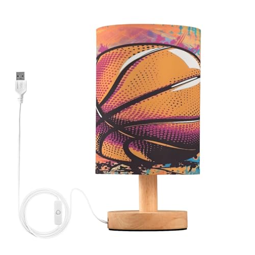 Mnsruu Lampe de chevet Pop Art avec base antidérapante pour chambre à coucher, salon