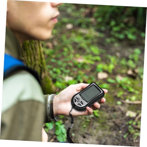 Yardwe compas numérique portable noir avec baromètre électronique de mesure - 4