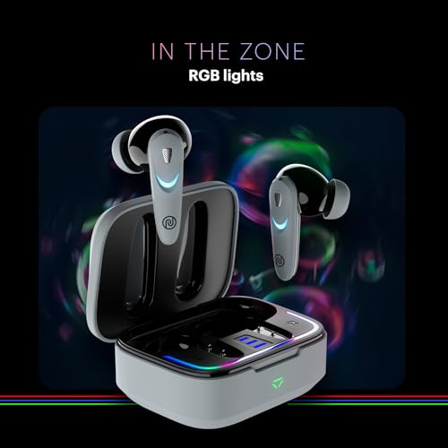 Image of Noise Buds Combat X in-Ear True Wireless Gaming Earbuds with 40Ms Low Latency, 60H of Playtime, Spatial Audio, RGB Lights,Instacharge(10 Min=180 Min),10Mm Driver, BT V5.3(Shadow Grey)
