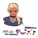 1 Frisierkopf Schminkkopf Schminkpuppe für Kinder Frisierpuppe blond Spielzeug Puppe Prinzessin Spielzeug Puppen mit Haaren Kinderschminke Frisieren Styling Kopf Frisieren Schminke Kosmetik Zubehör