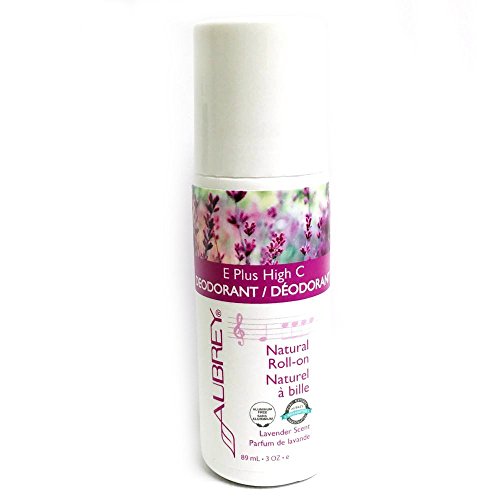 E Plus High C Deodorant Lavender Scent Aubrey Organics 3 oz Bottle