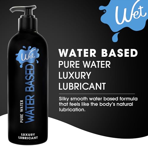 Image of Wet Silver Water-Based Lubricant | Long-Lasting, Original Premium Formula | Vegan, pH-Balanced, Hypoallergenic, Paraben-Free, Non-staining | Lube for Men, Women & Couples, 16 fl oz