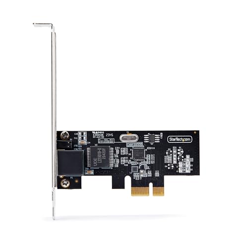 Image of StarTech.com 1-Port 2.5Gbps PCIe Network Card, Computer Network Card, Intel I225-V, Multi-Gigabit Ethernet Interface Card