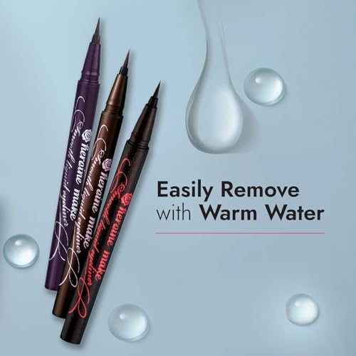 Heroine Make Eyeliner Líquido Negro Waterproof miniatura 3