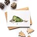Dog Christmas Card, Funny Season's Greetings Dog Card (Premium Quality Card, Handmade)