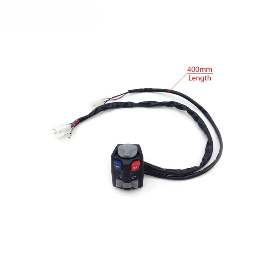 Interruptor de faros y parada de motor estanco para manillar de motocicleta 6