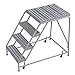 Tri-Arc 4-Step Aluminum Rolling Ladder
