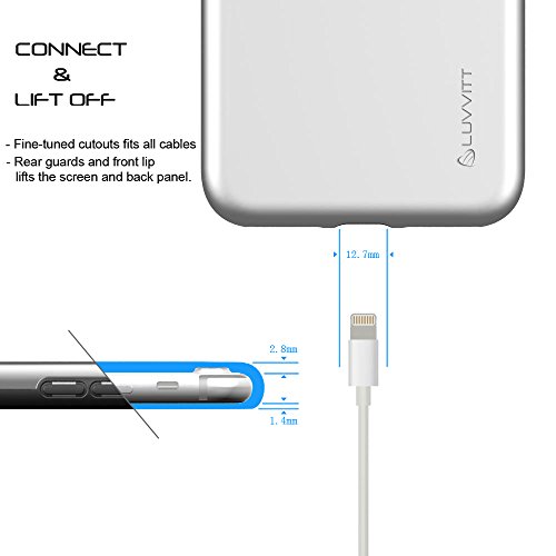 Luvvitt Super Armor Iphone 7 Plus/Iphone 8 Plus Case With Dual Layer Shockproof Protection For Apple Iphone 7 Plus (2016) / Iphone 8 Plus (2017) - Silver #TOP7