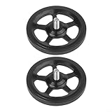 Bicicleta plegable Easy Wheel Aleación de aluminio ligera con rodamiento sellado fiable para modelos Brompton (negro)