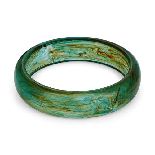 HolidayQbee Armreif Damen Eleganter Resin Armreif für Damen mit Marmoriertem Design, Hypoallergen, Langlebig, Ideales für Besondere Anlässe & Tägliches Tragen