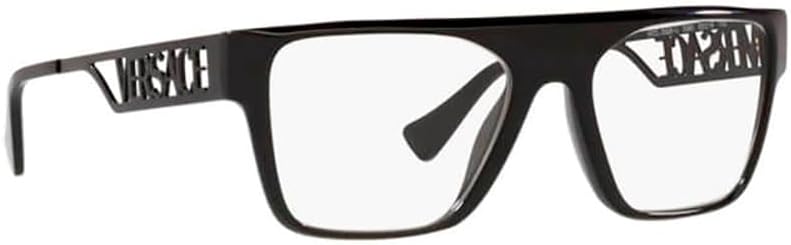 Versace VE 3326U 5380 Black Plastic Rectangle Eyeglasses 55mm - Image 3