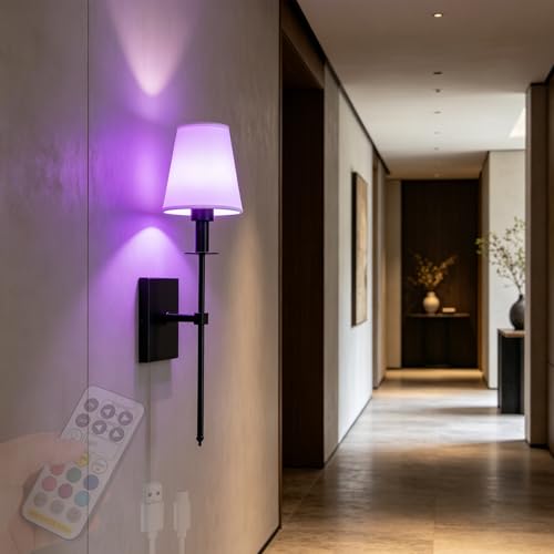Lampara de pared regulable y recargable que soluciona la falta de enchufes en casa