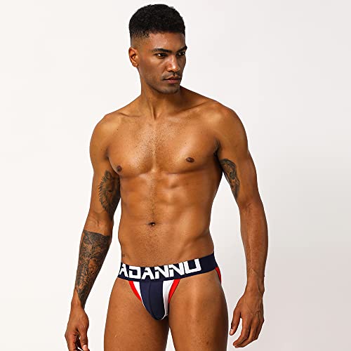 Evankin Mens Sexy Cotton Jockstraps Low Rise Briefs Assless Underwear G-Strings Athletic Supporters4