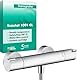 hansgrohe Ecostat 1001 CL - Duschthermostat Aufputz, Duscharmatur mit Sicherheitssperre (SafetyStop) bei 40° C, Thermostat-Armatur für die Dusche, Mischbatterie für 1 Verbraucher, Chrom, 13211000