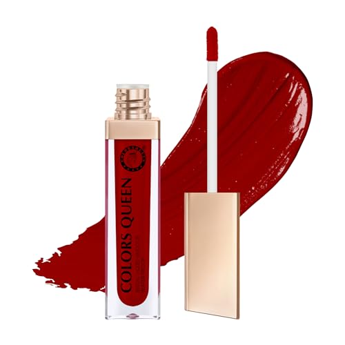 Colors Queen Bridal Liquid Sindoor | Easy Application, Highly Pigmented Rich Color | Lightweight, Long Lasting & Quick Drying Formula | Waterproof Sindoor with Sponge-Tip Applicator (Red, 8g)