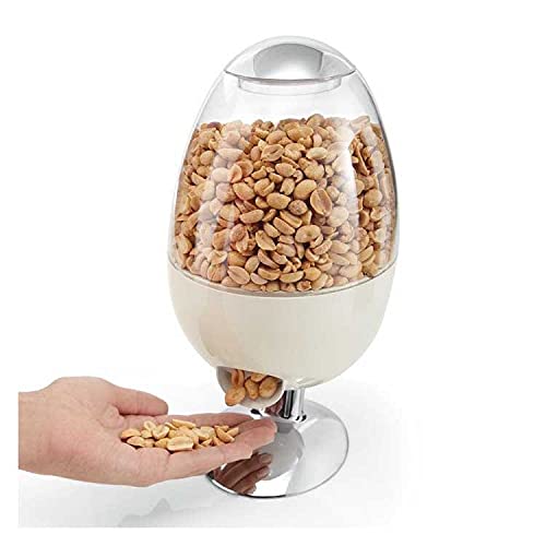 TSTSM Distributore Automatico di Caramelle, Mini distributore di Snack per Caramelle, Gomme da Masticare e Arachidi, 30*15*15 cm, Bianco, Acrilico