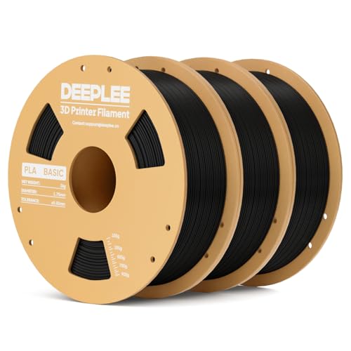 Image of PLA Basic 1.75mm 3D Printer Filament 3KG Black