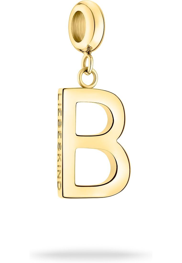 LIEBESKIND BERLIN Charms Collection Charms-Anhänger aus Edelstahl in Gold – Personalisiere Dein Schmuckstück - Geschenkidee