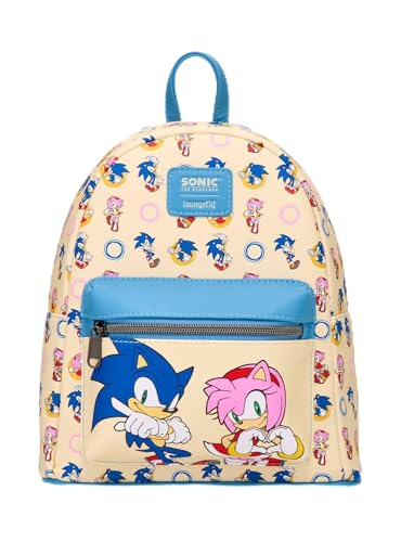 Loungefly Sonic The Hedgehog Amy Rose & Sonic Mini Backpack BLUE NONE